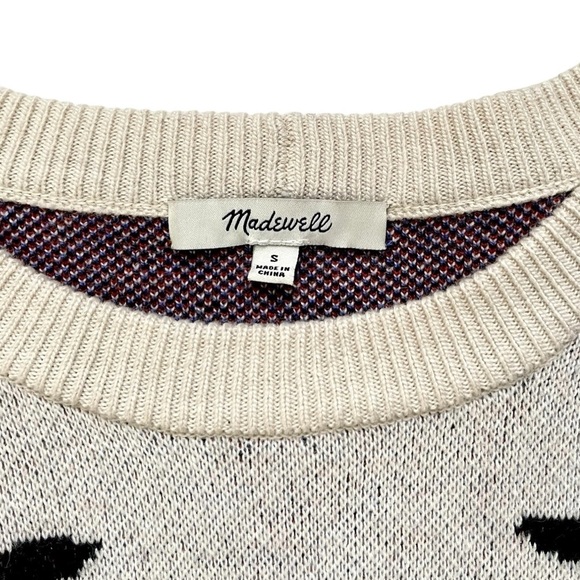 Madewell Cherry Jacquard Pullover Merino Wool Alpaca Sweater - Picture 3 of 5